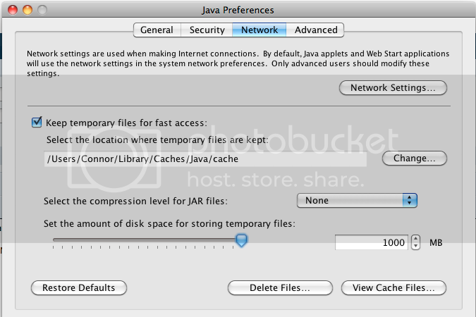 java update error for mac